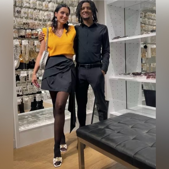 Express Women's V-Neck Padded Shoulder Sweater vest - Picture 2 of 16